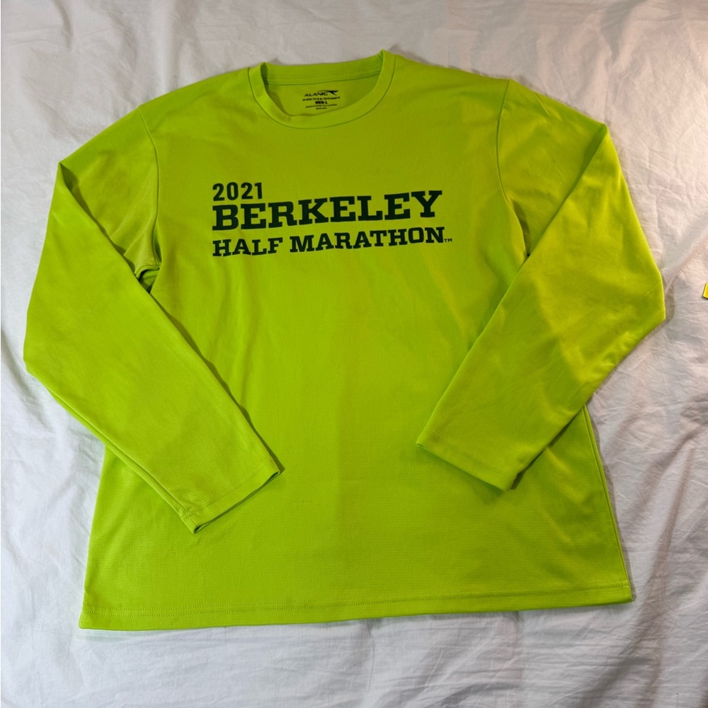 Green Berkeley Half Marathon Long Sleeve Shirt Large